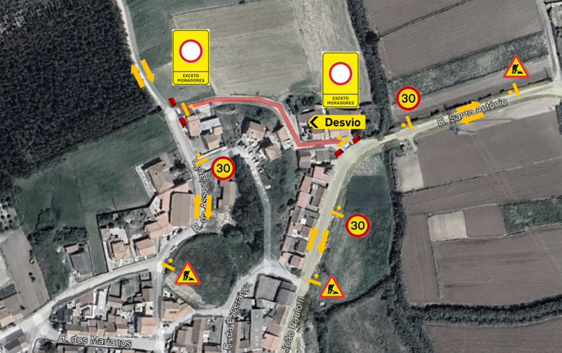 SMAS - Trabalhos na via pública - Empreitada de Remodelação da conduta adutora na Ribafria