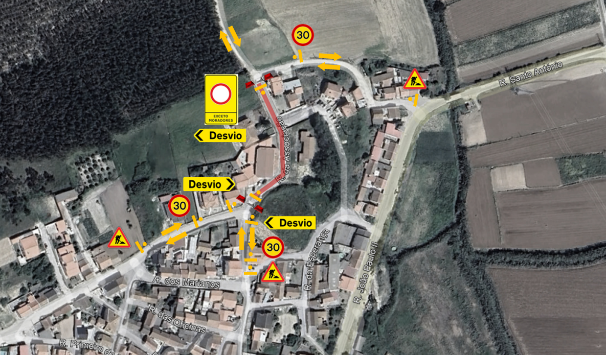 SMAS - Trabalhos na via pública - Empreitada de remodelação da conduta adutora na Ribafria