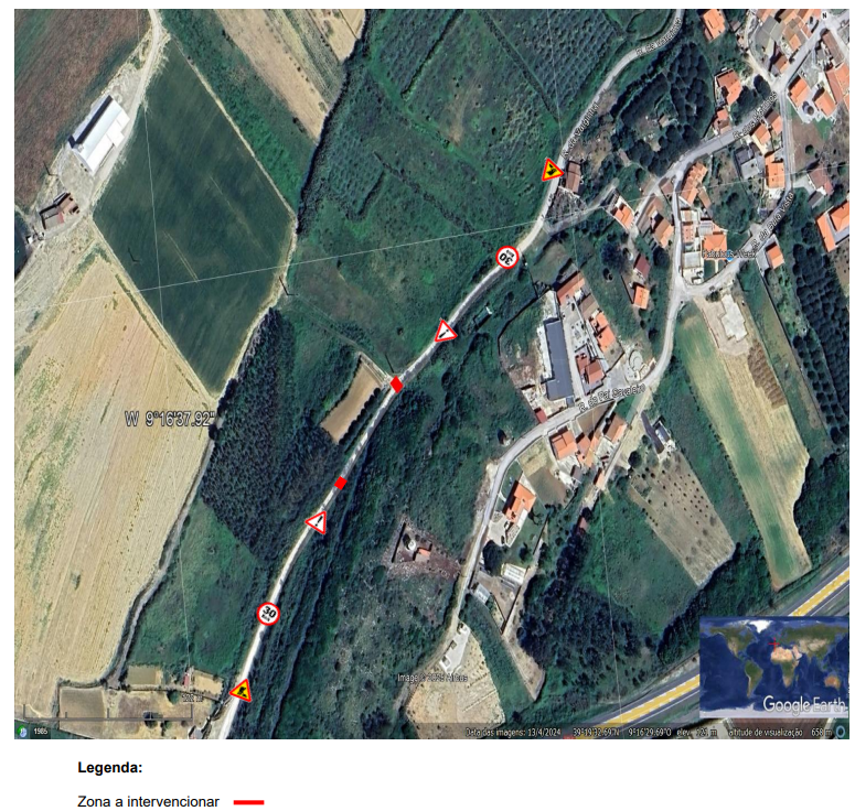 SMAS - Trabalhos na via pública na Rua da Varginha - Freguesia de Serra d'El Rei