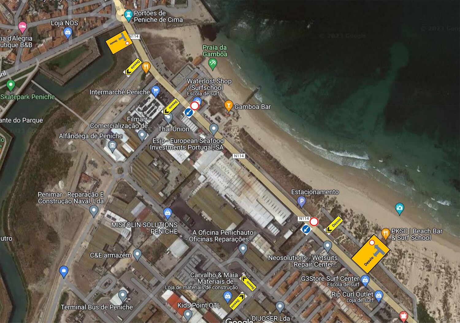 SMAS - Interrupção de trânsito - Av. Monsenhor Bastos - Peniche